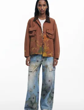 Veste Trucker Collina Strada BROWN S female - Desigual - FashionsVida