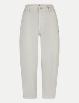 Barrel-Fit Jeans Weiß M