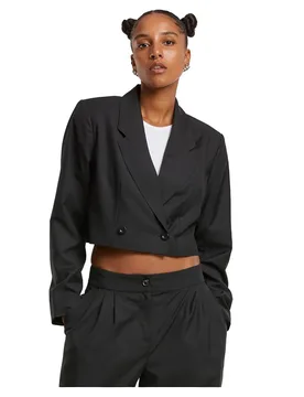 Blazer Cropped Black XS - Urban classics - FashionsVida