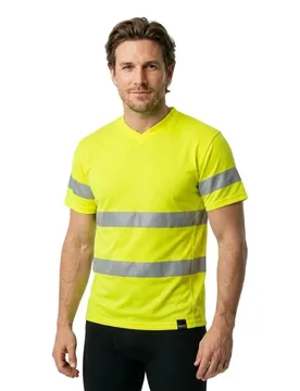 T-shirt à Manches Courtes Safe Classic 20882 Hi-Vis Yellow 5XL - MASCOT - FashionsVida