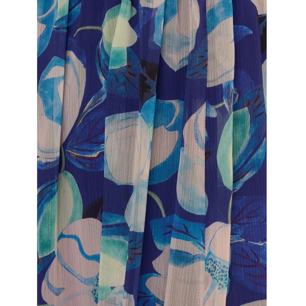 Vestido floral con apertura - Adrianna Papell - FashionsVida