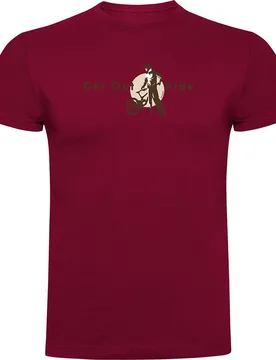 Maglietta A Maniche Corte Get Out And Ride Dark Red - Kruskis - FashionsVida
