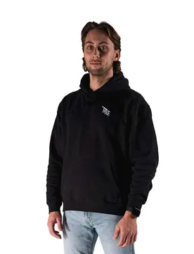 Felpa Con Cappuccio Logo Black
