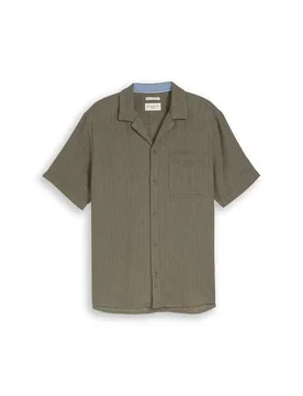 Structured cotton linen shirt male - S - FashionsVida