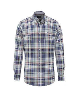 Camisa corte casual azul M - Fynch-Hatton - FashionsVida
