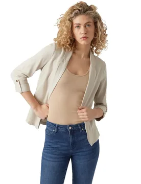 Blazer Jesmilo Loose Fit Silver Lining M - Vero moda - FashionsVida