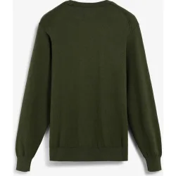 Jersey de hombre liso con cuello redondo