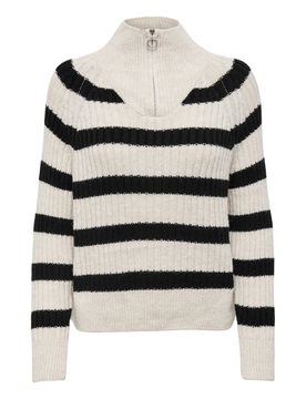 ONLY Jersey crema / negro