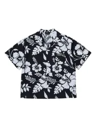 N°21 CAMICIA M/C FLOWERS