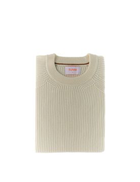SUN68 Maglione misto lana AVORIO S