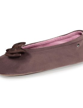 Chaussons ballerines Nœud Taupe rose taupe 36
