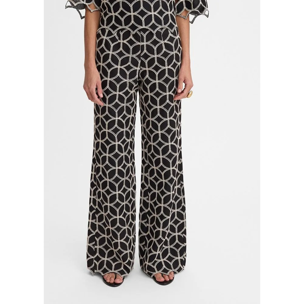 Pantalón de mujer palazzo bordado - Simorra - FashionsVida