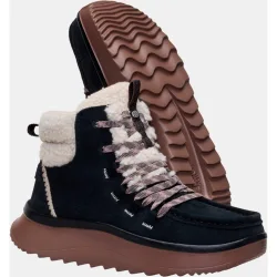 Zapatos de cordones de mujer en ante