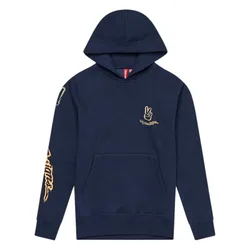 Troy Designs Felpa Con Cappuccio Peace Out Navy