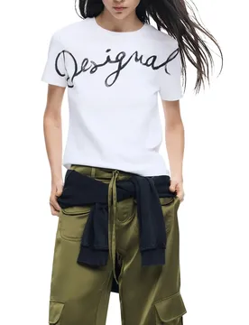 Desigual Damen T-Shirt Weiß 506341