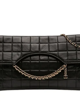 CC Chocolate Bar Lambskin Fold Down Envelope Shoulder Bag - Chanel - FashionsVida