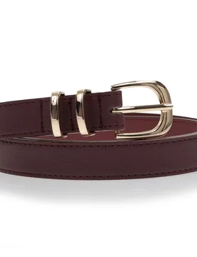 Ceinture Bordeaux en cuir bordeaux 95cm - Isotoner - FashionsVida
