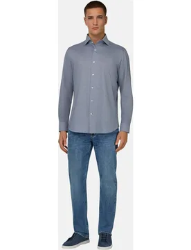 Vaquero regular de denim elástico medio - Boggi Milano - FashionsVida