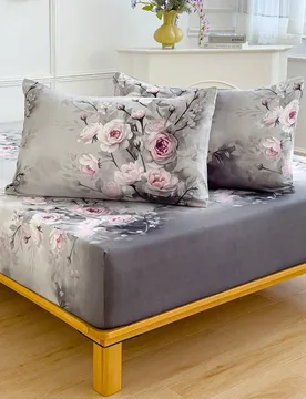 Juego de sábanas suaves de 2/3 piezas - Juego de ropa de cama que incluye 1/2 fundas de almohada y 1 protector de colchón (30 cm/12 pulgadas de prof - Shein - FashionsVida
