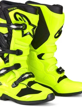 Stivali Moto Cross Enduro TECH 7 Giallo Fluo Ner taglia 12 - Alpinestars - FashionsVida