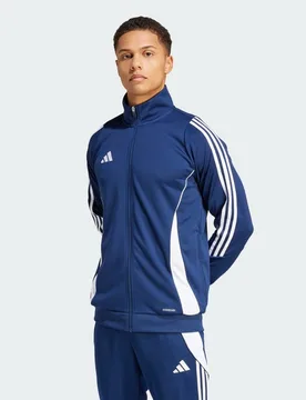 Tiro 24 Training Herren Trainingsoberteile - Blau - Größe M - Baumwoll-Canvas Blue M - Adidas - FashionsVida