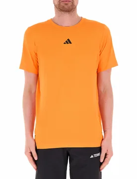 T-shirt girocollo ARANCIONE M - Adidas - FashionsVida