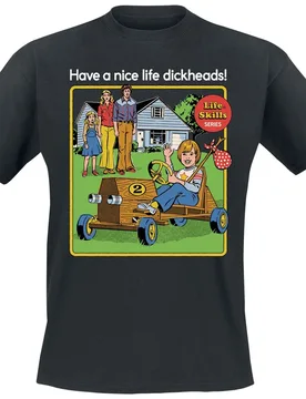 T-Shirt - Have A Nice Life - M bis XXL - für Männer - Größe L - schwarz - Männer - male - Steven Rhodes - FashionsVida