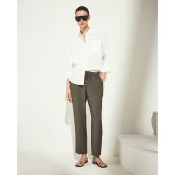 Pantalón de vestir de viscosa de mujer