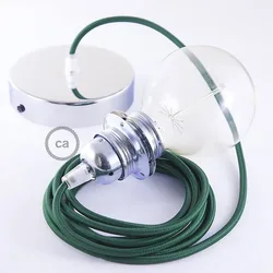 Cables Lampe Suspendue Pendel Pour Abat-jour Rm21 Diy 1 M Dark Green / Chrome Plated One Size