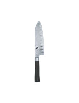 Santukomesser mit Kullenschliff Shun Classic 18cm silber baby