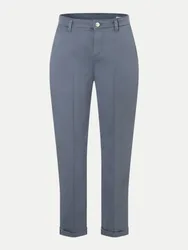 Mac Chino Hose Turn Up Blau 40