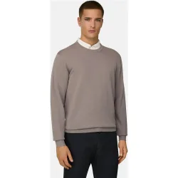 Jersey cuello redondo de algodón