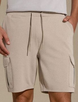 Sinsay - Pantaloncini cargo - beige