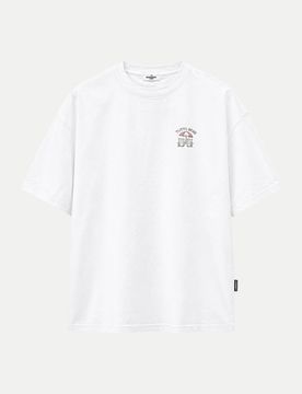 T-Shirt Big Grande Spiaggia Shirt Weiß L