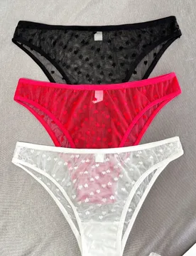 Ropa interior triangular de encaje para mujer (juego de 3 piezas) - Shein - FashionsVida