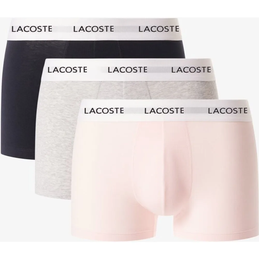 Pack de 3 bóxers de hombre de algodón elástico - Lacoste - FashionsVida