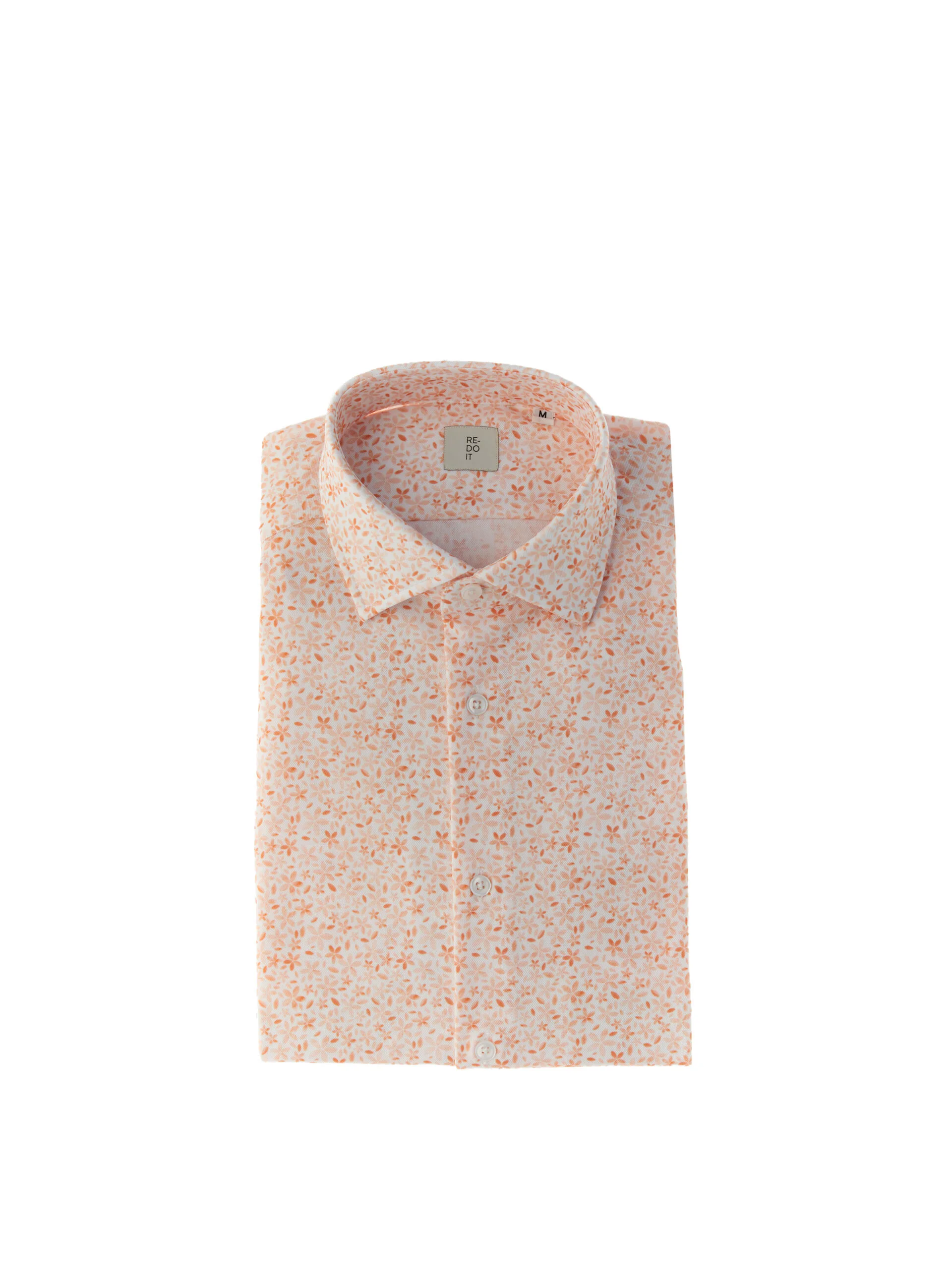 Camicia con fantasia ARANCIONE L - RE-DO IT - FashionsVida