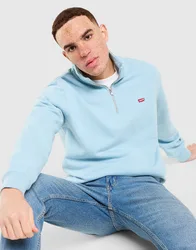 LEVI'S 1/2 Zip Sweatshirt - Herren, Blau - male - Size: S