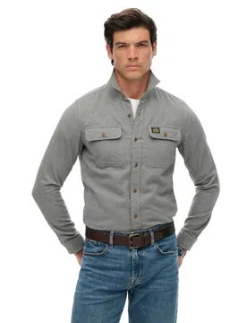 Camicia A Maniche Lunghe Flannel Workwear Pearl Blue M