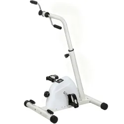 Seated Pedal Exerciser with Dual Massage & LCD Display, White - White - Size: One Size
