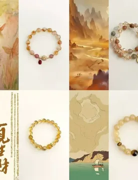 Original Handmade Natural Yellow Crystal Bracelets for Women Men Ethnic Chinese Style 18k Gold Plated Retro Elegant Jewelry 2026 - Aliexpress - FashionsVida
