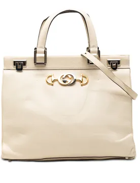 Medium Calfskin Zumi Top Handle Bag - Gucci - FashionsVida