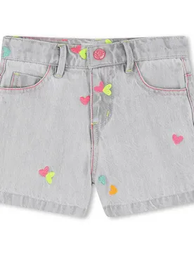 Short U21889 Denim Grey 4 Années Fille