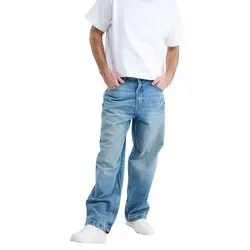 Jean Fran Relaxed Loose Fit Light Blue Denim 44