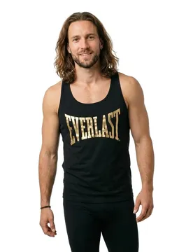 T-shirt Sans Manches Ivy 2 Cotton Black / Gold S Homme