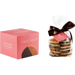 Galleta Stroopwafels rellena de caramelo y cubierta de chocolate