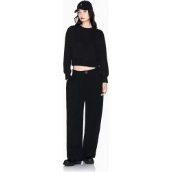 Pantalón de mujer ancho con pinzas