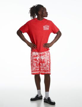 Bermuda Relaxed Fit Aries X L Rouge