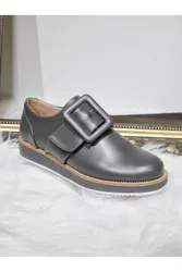 Ella Fashion Flat Shoes - Grey - Size: 7