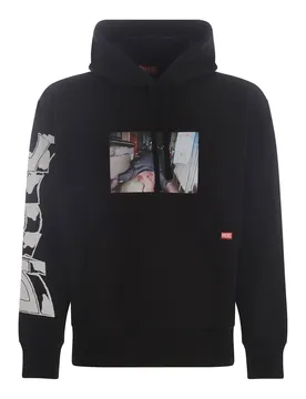 Diesel Herren Fleece Schwarz 486963